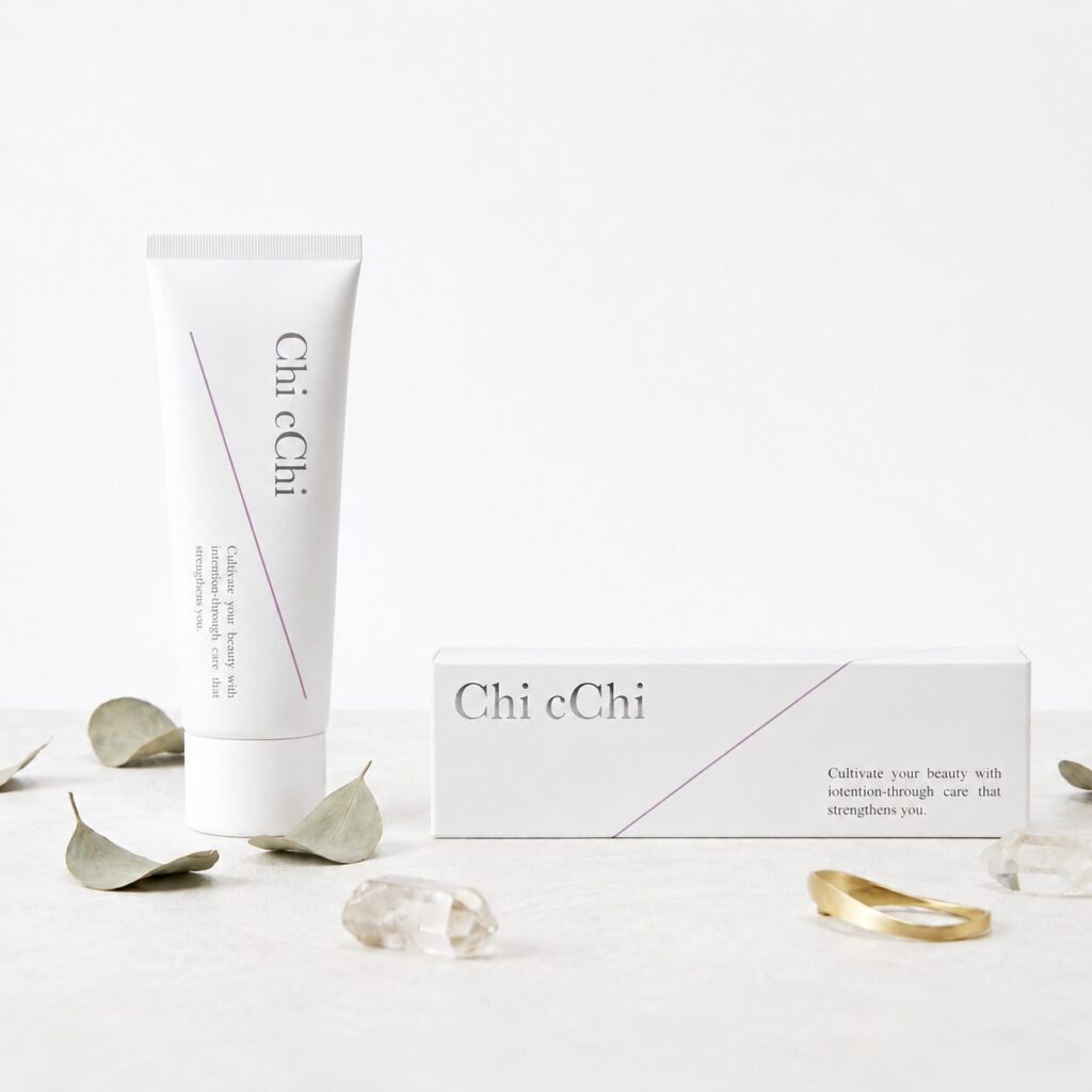 バストアップクリーム「Chi cChi」商品＆箱イメージ