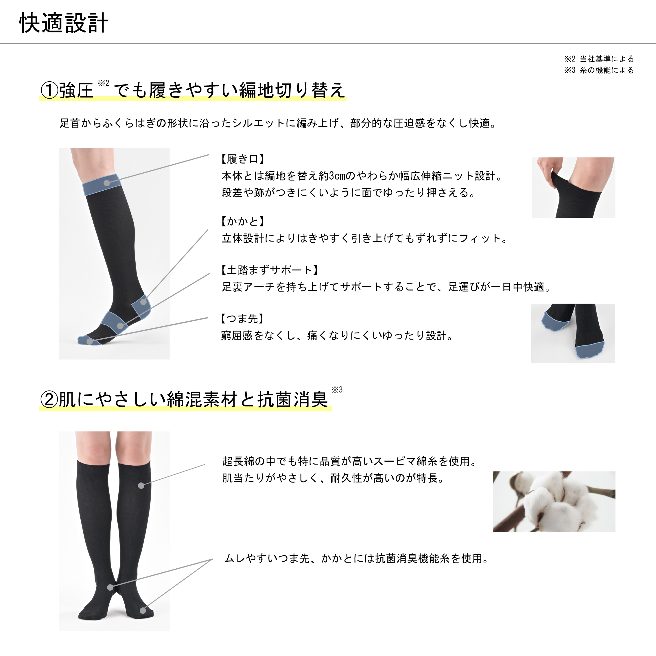 Be-fit ハイサポート綿混着圧ソックス(1足組)
