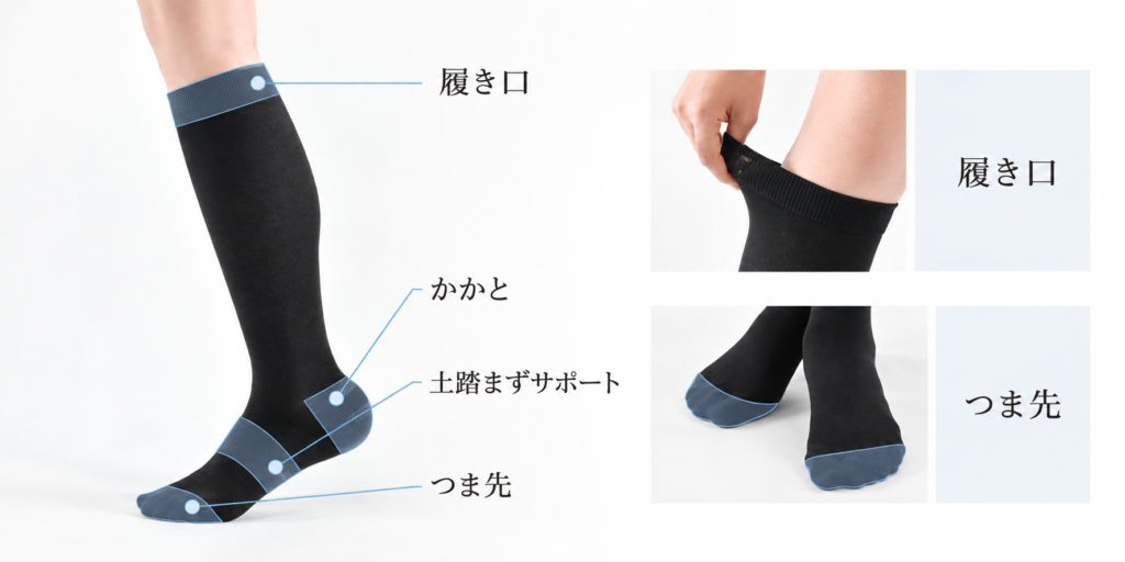 Be-fit ハイサポート綿混着圧ソックス(1足組)
